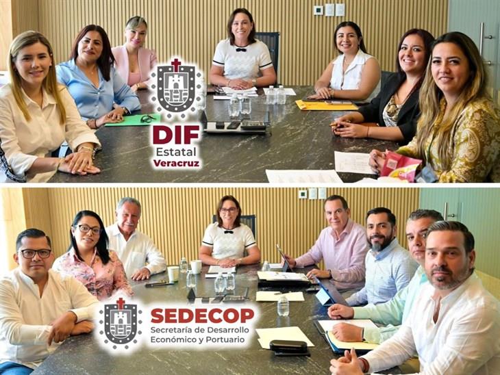 Presenta Rocío Nahle al próximo equipo de DIF Estatal y Sedecop