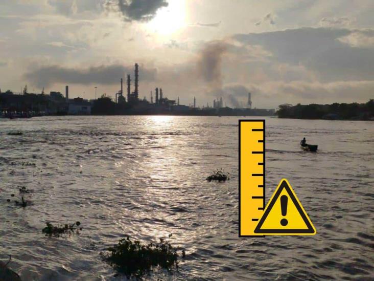 Vigila SPC Veracruz incremento en niveles del río Coatzacoalcos