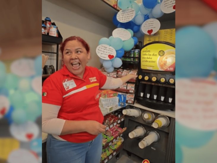 Video VIRAL: Cajera de Oxxo organiza fiesta de cumpleaños para un cliente