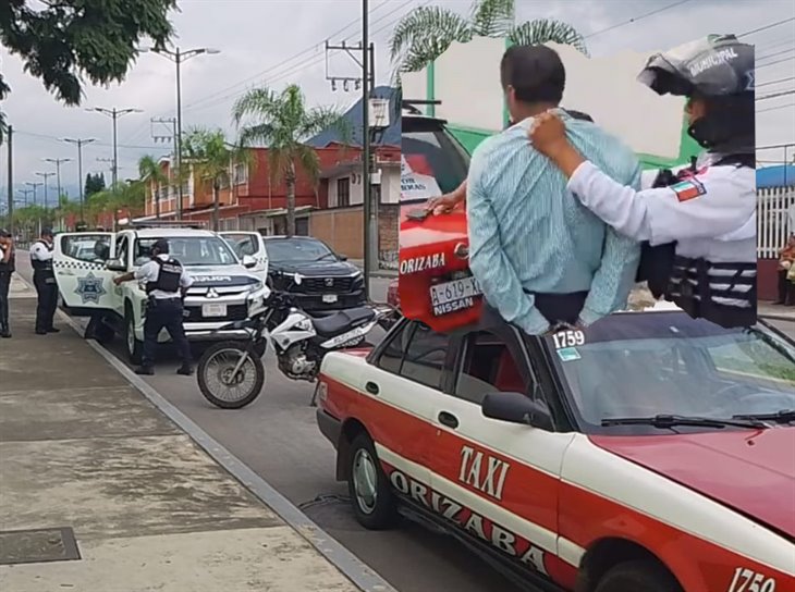 Taxista es detenido en Orizaba; presuntamente portaba droga