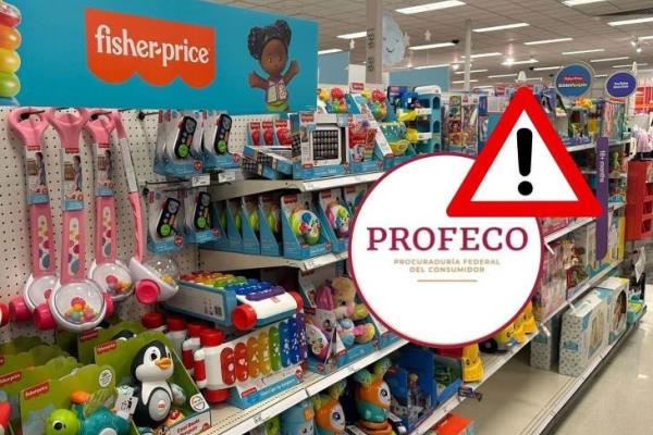 Profeco alerta por juguetes para bebes Fisher Price con riesgo de asfixia