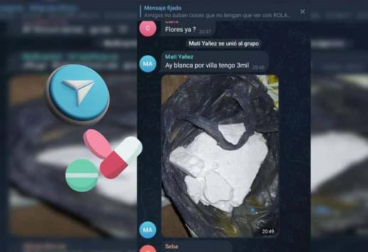 Drogas a un click: así operan los dealers en Telegram