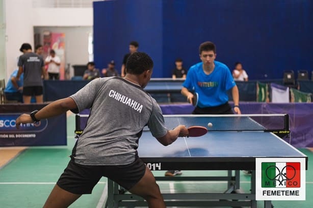 Brilla Veracruz en evento de tenis de mesa