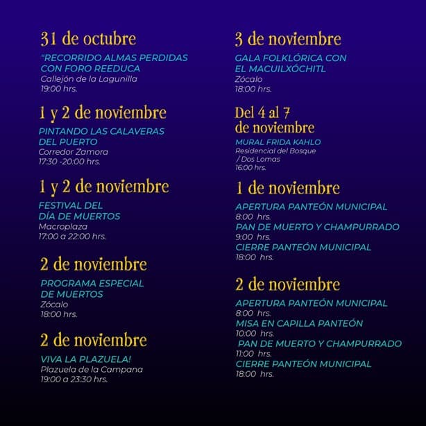Presenta Paty Lobeira las actividades para el Día de Muertos en Veracruz