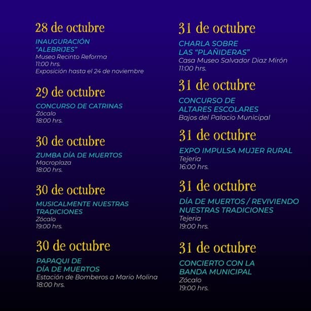 Presenta Paty Lobeira las actividades para el Día de Muertos en Veracruz