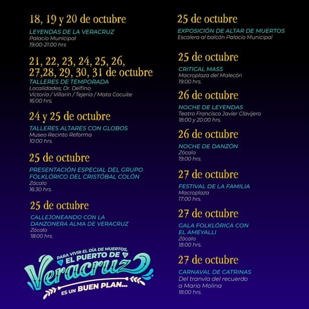 Presenta Paty Lobeira las actividades para el Día de Muertos en Veracruz