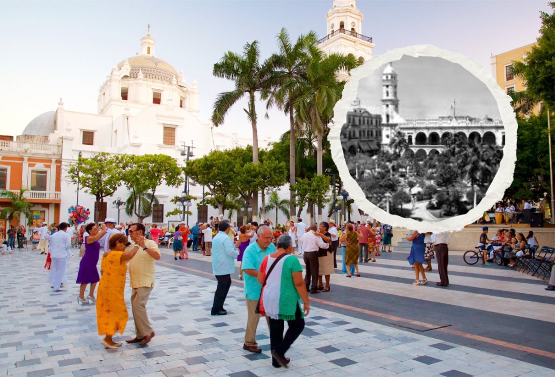 Así lucía el Zócalo de Veracruz en los años 50 | FOTO