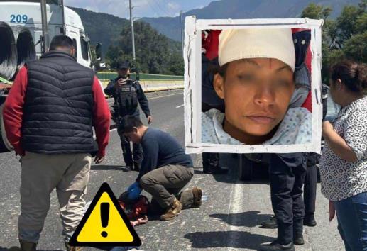 Buscan a familia de mujer de Cosamaloapan arrojada de un auto en autopista Puebla-Orizaba