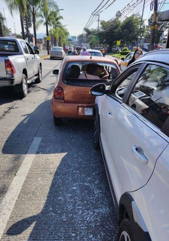 Choque por alcance entre particulares sobre el bulevar Fortín- Córdoba