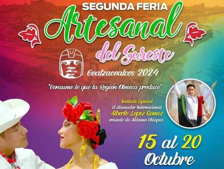 Esta será la cartelera cultural para la Segunda Feria Artesanal del Sureste en Coatzacoalcos