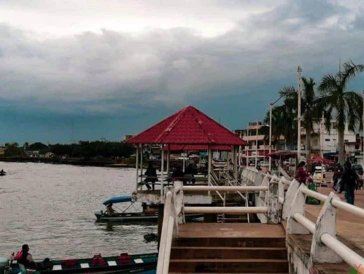 Así lucía el malecón de Minatitlán tras se renovado por la Secretaría de Marina hace más de 70 años