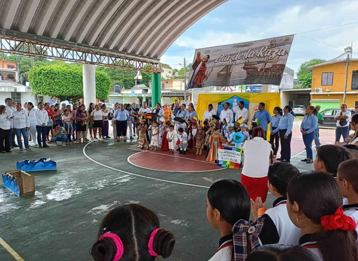 Conmemoraron el Día de la Raza en primaria de Villa Cuichapa | VIDEO