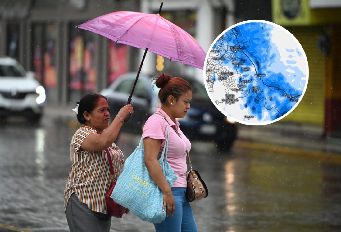 A qué hora lloverá en Veracruz este sábado 12 de octubre