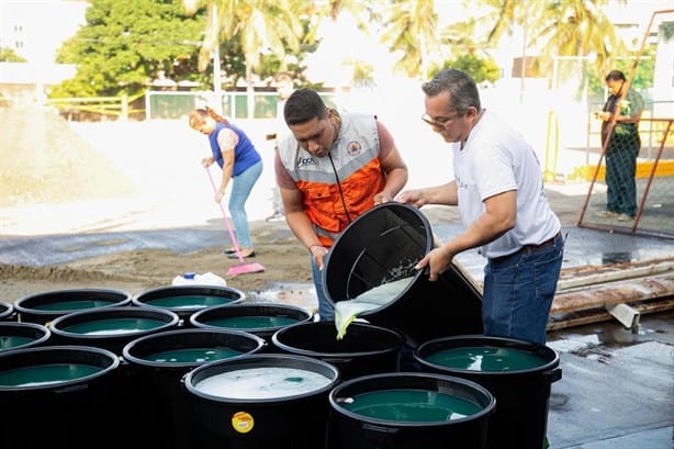 Implementan fuerte operativo para contener derrame de combustible en Boca del Río