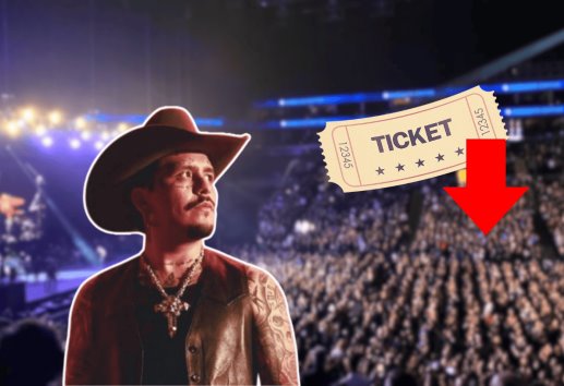 ¿Ya no vende? Rematan conciertos de Christian Nodal al 50% en EU