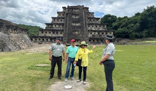 Blinda Guardia Nacional la zona arqueológica de El Tajín en Veracruz