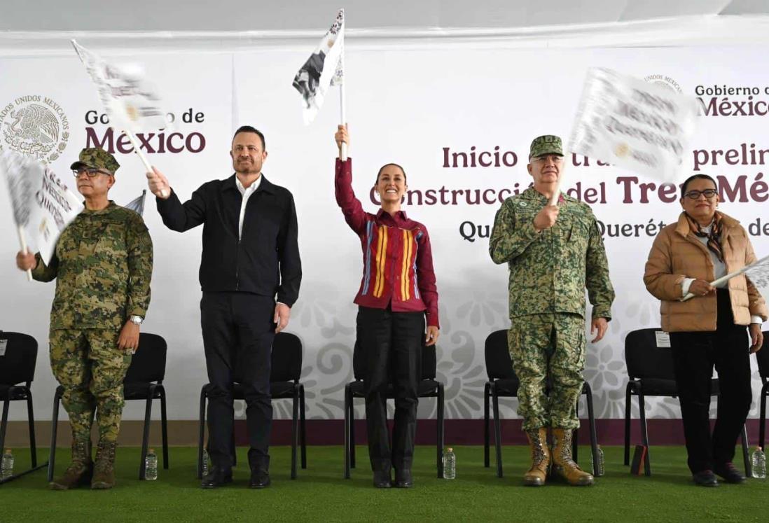 Claudia Sheinbaum inicia trabajos del Tren México-Querétaro