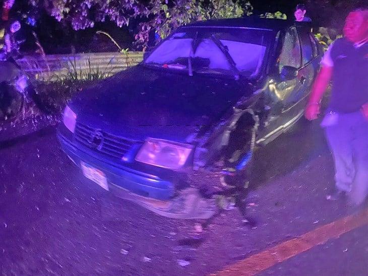 Se registra accidente en la carretera Tlapacoyan-Teziutlán; embarazada resulta lesionada 