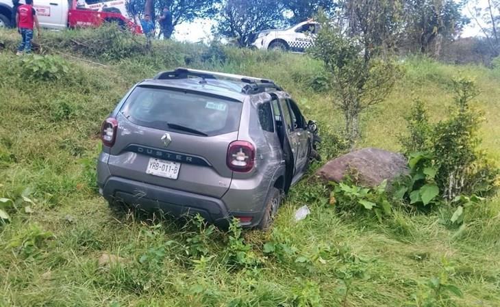 Se registra accidente en la carretera Misantla-Xalapa; mujer resulta herida