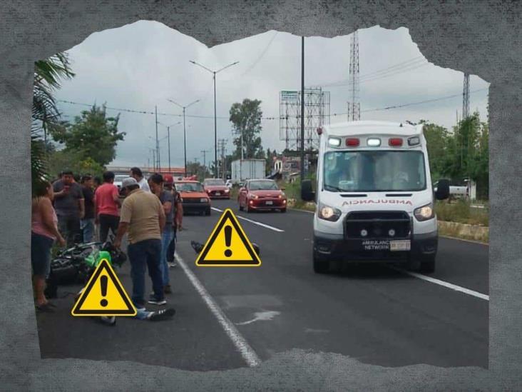 Fuerte choque en carretera Xalapa-Veracruz deja 2 personas heridas