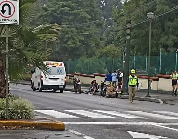 Tres accidentes sobre la avenida Cri Cri durante mañana lluviosa en Orizaba