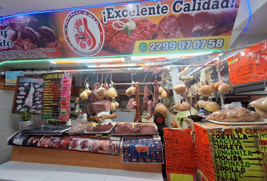 Sube el precio de la carne de cerdo en los mercados de Veracruz