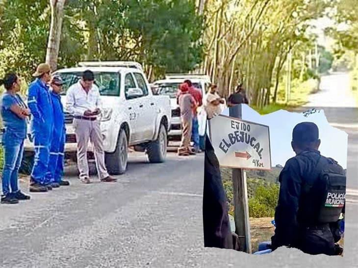 Protestan contra Pemex y compañías petroleras, bloquean carretera a Álamo