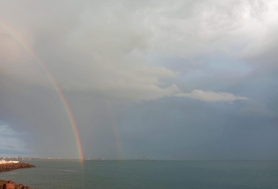 Sorprende arcoíris tras lluvia en la zona conurbada Veracruz – Boca del Río