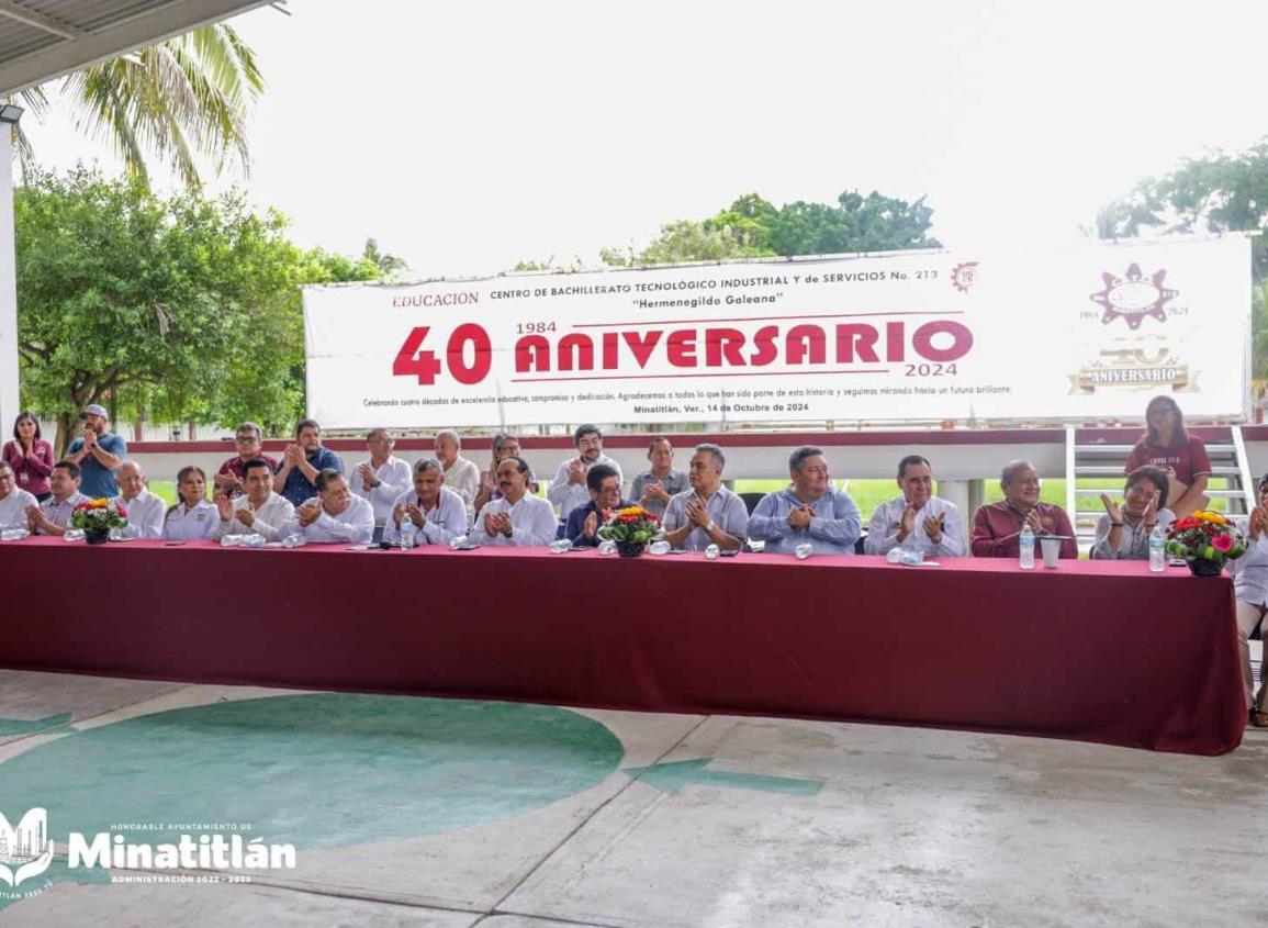 Celebran el 40 Aniversario del CBTIS 213