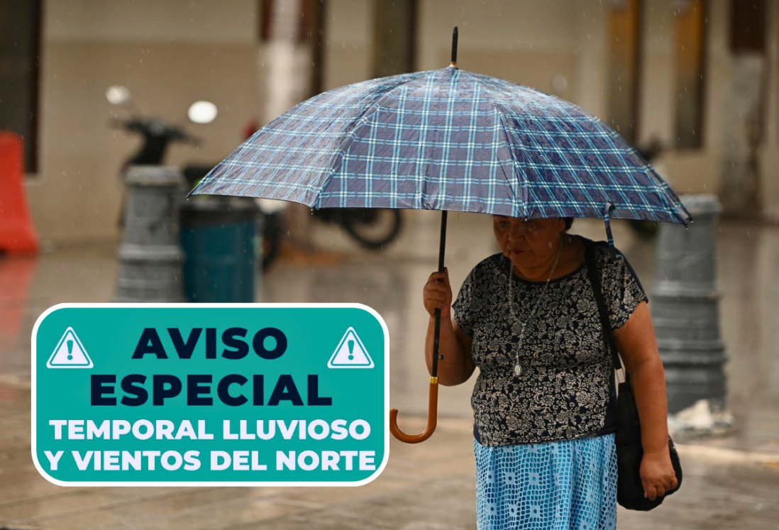 Aviso Especial por temporal lluvioso y vientos del norte en el Puerto de Veracruz