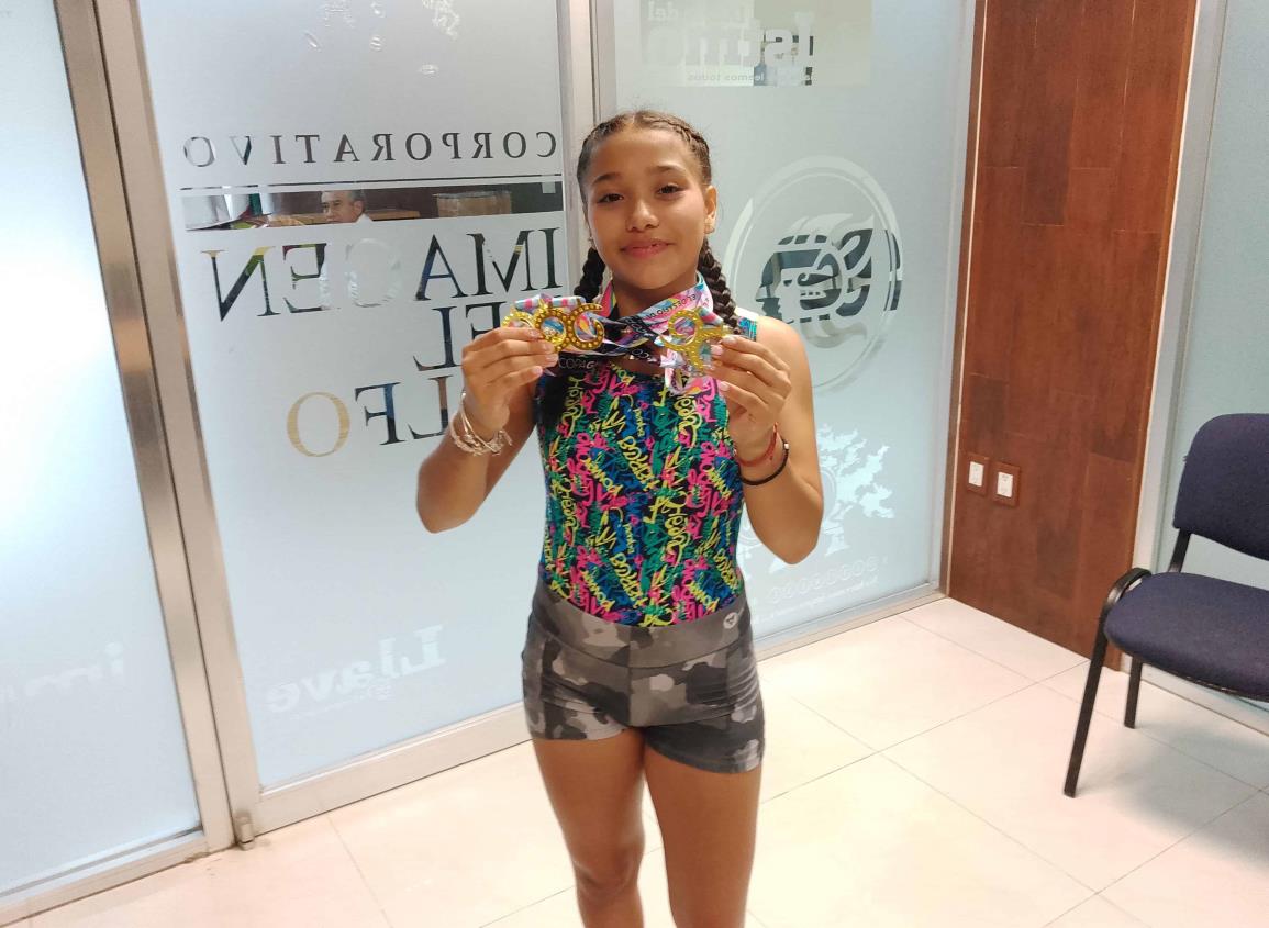 Geraldine Lozano regresó con 5 medallas en las maletas