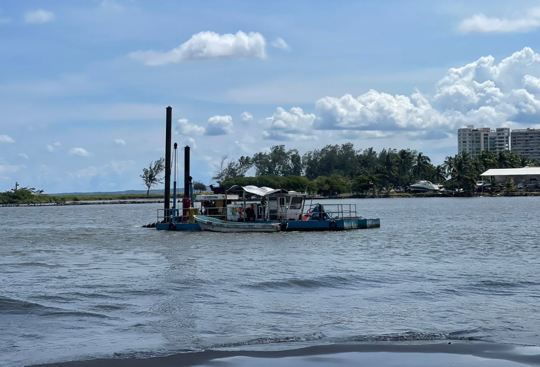 Dragado del Río Jamapa entra en su fase final: Reportan avance del 80%