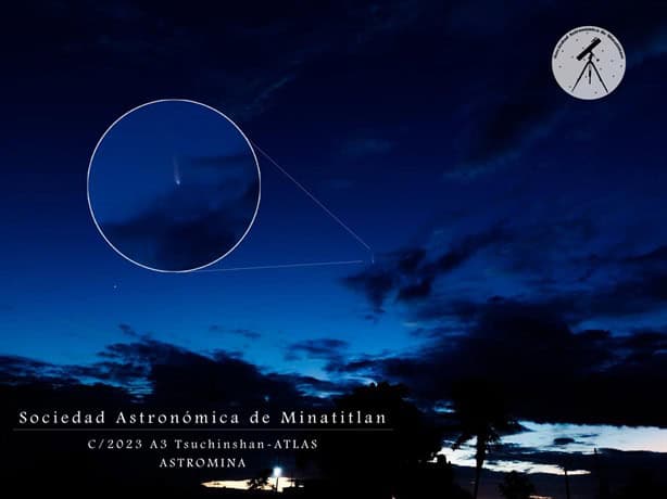 Así se vio el paso del Cometa del siglo desde Minatitlán | Fotos