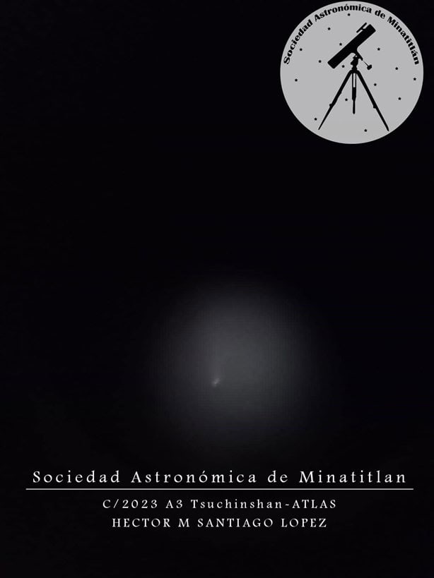 Así se vio el paso del Cometa del siglo desde Minatitlán | Fotos