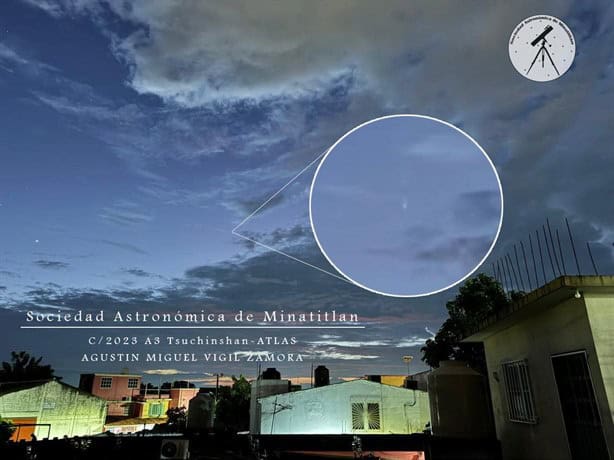 Así se vio el paso del Cometa del siglo desde Minatitlán | Fotos