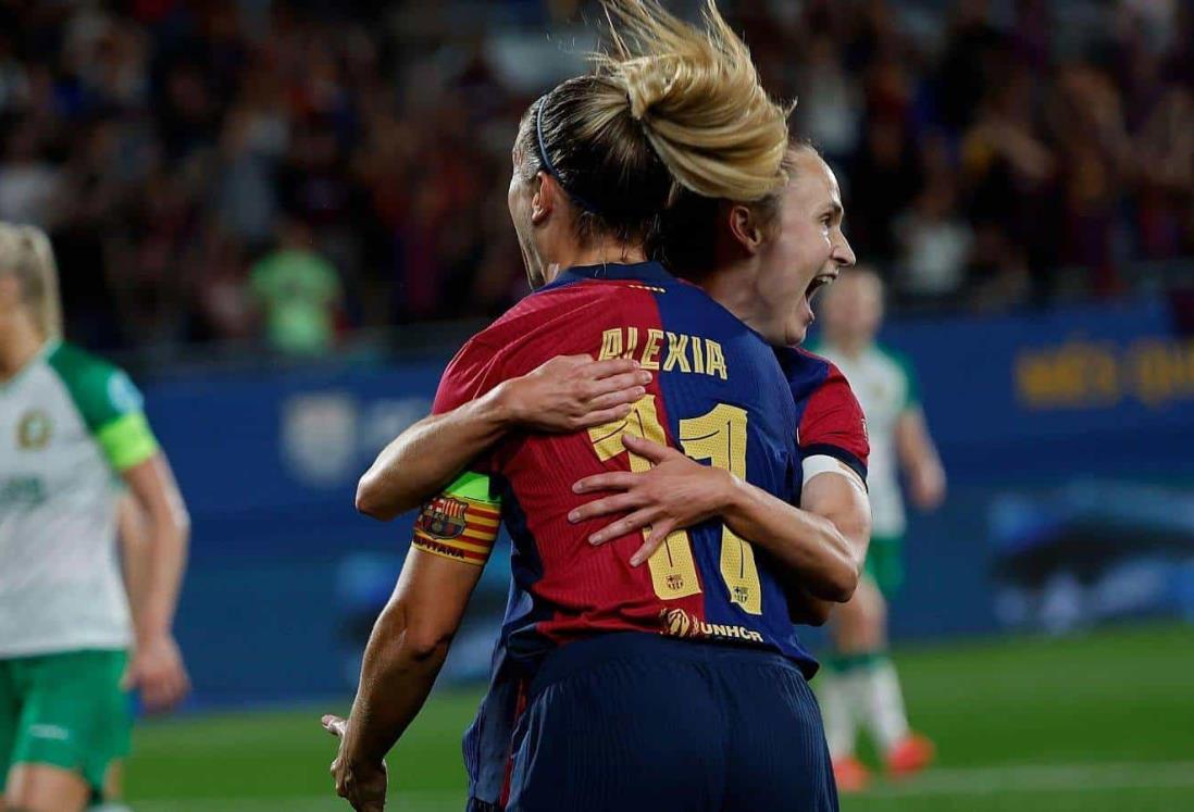 Tiene Barcelona femenil festín de goles