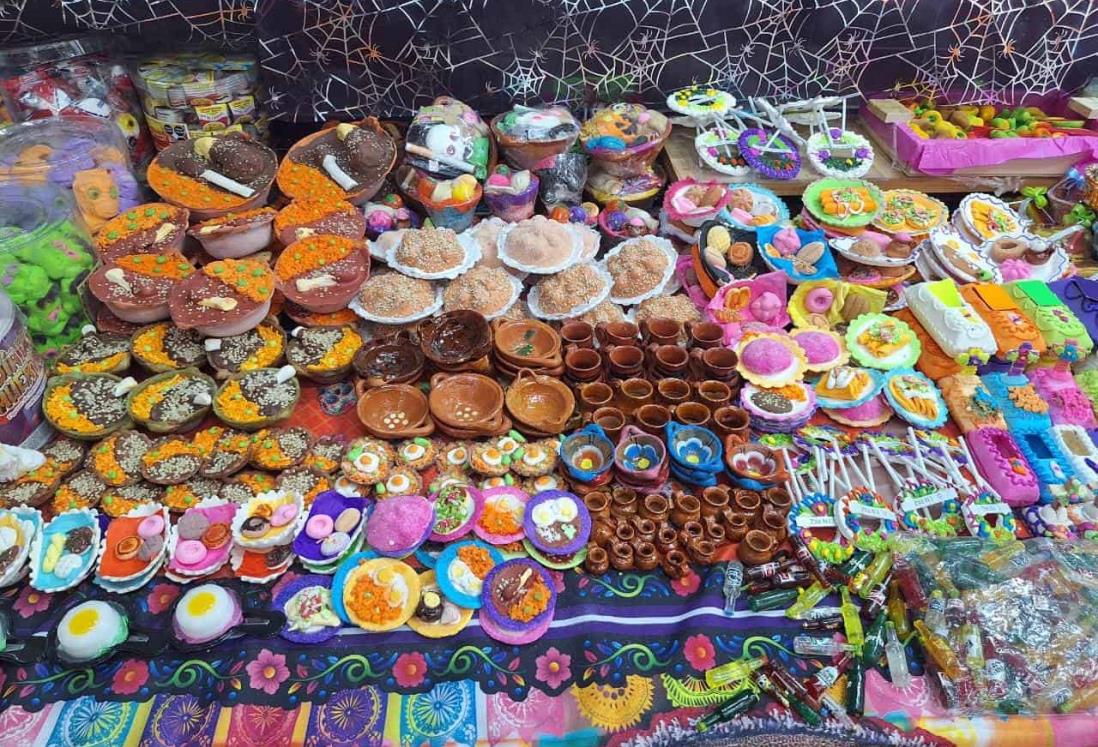 Inicia la venta de dulces típicos por Día de Muertos en el centro de Veracruz