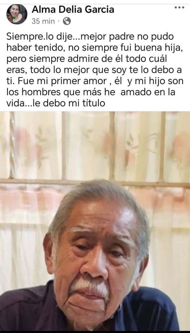 “Mejor padre no pude haber tenido”: recuerdan a abuelito fallecido al ser atropellado en el km 13.5 en Veracruz