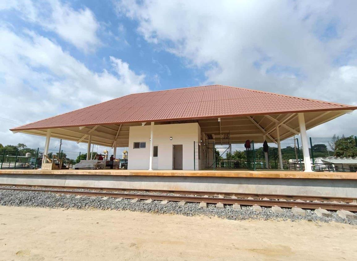 Tren Interoceánico: A nada de concluir la estación de Moloacán | VIDEO