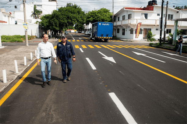 Finaliza pavimentación de Avenida Mar Mediterráneo en Boca del Río