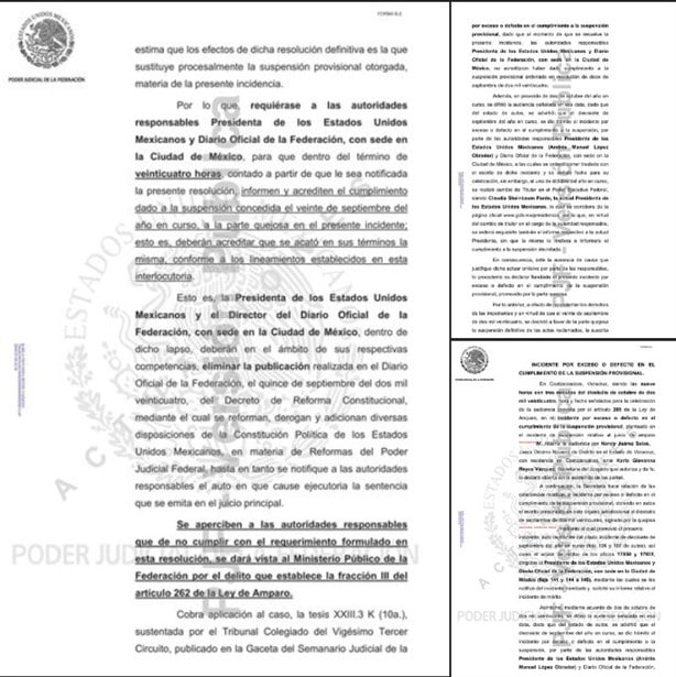 Jueza de Coatzacoalcos ordena eliminar reforma judicial; dio un plazo de 24 horas