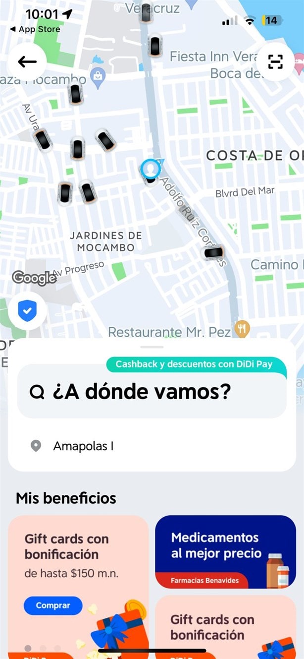 ¿DiDi taxi ya da servicio en Veracruz? Así puedes solicitar tu primer viaje gratis