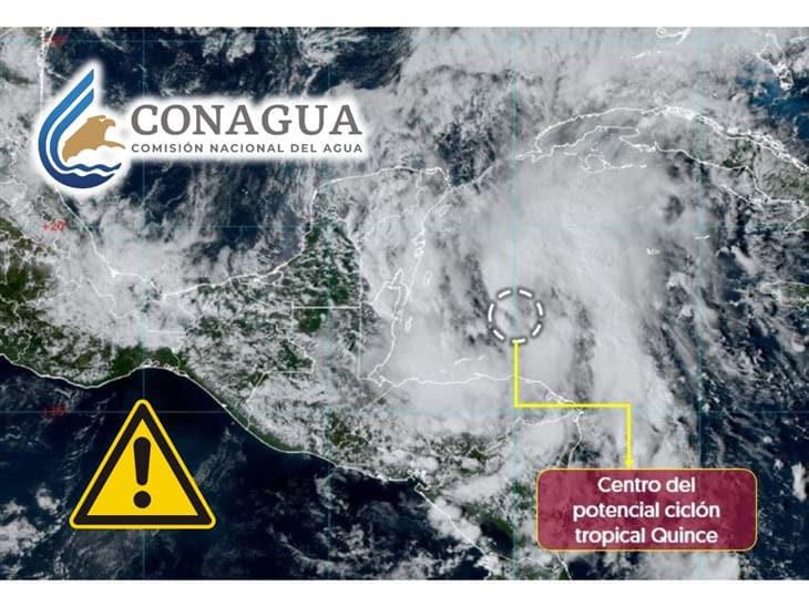 Alerta por formación de Ciclón Tropical 15, ¿a qué estados afectará?