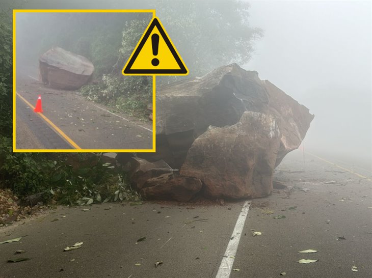 ¡Sal con tiempo! tras derrumbe, autopista Orizaba-Puebla sigue cerrada parcialmente