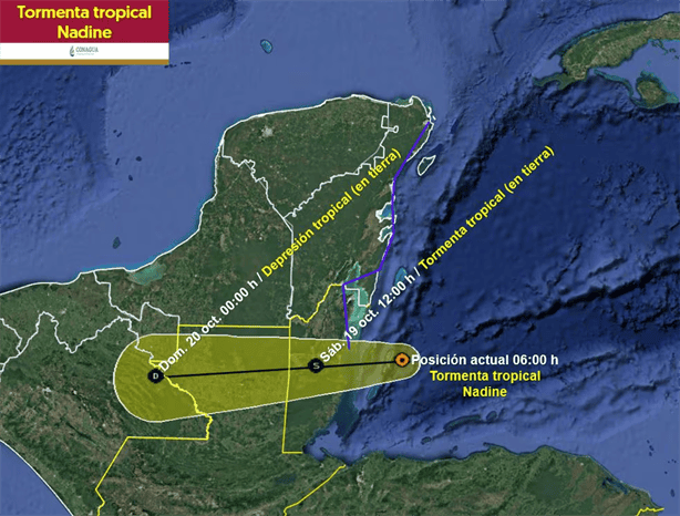 Tormenta tropical Nadine toca tierra: Así afectará a Veracruz