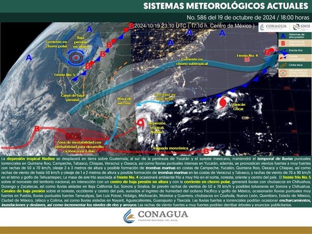 Tormenta tropical Nadine ya genera afectaciones; esta es su trayectoria