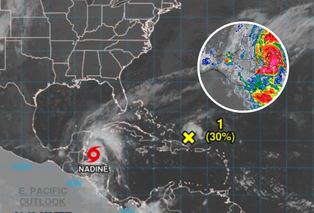 Se forma tormenta tropical "Nadine" en México; así podría afectar a Veracruz