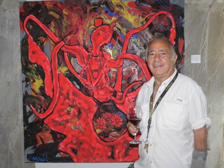 Dan apertura a la exposición ´Pescando Colores´ del pintor Manuel Zardaín