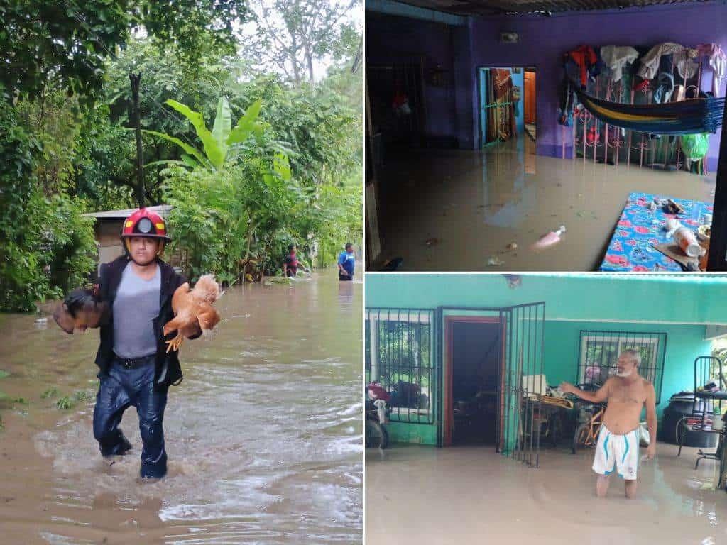 En menos de una hora lo perdieron todo tras inundación en colonia de Acayucan | FOTOS y VIDEO