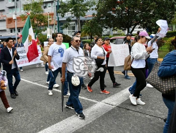 Trabajadores del Poder Judicial protestan en Xalapa; salen en defensa de la jueza Nancy Juárez